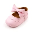 thumbnail image 2 of Newborn Girls PU BowKnot Princess Shoes, 2 of 6