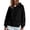 Black-2, variant on LIIPEE Zip Up Hoodies For Women Long Sleeve Solid Color Hooded Sweatshirts Ladies Fall Winter Comfortable Sweatshirt With Pockets,M
