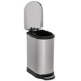 thumbnail image 6 of Heim Concept 2.6 Gallon Stainless Steel Slow Close Lid Step Trash Can in Chrome, 6 of 7