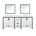 thumbnail image 4 of Ziva 84 in W x 22 in D White Double Bath Vanity and Cultured Marble Top, 4 of 8