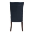 thumbnail image 6 of Pemberly Row Modern 19.5" Bonded Leather Chair in Blue (Set of 2), 6 of 8