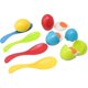 thumbnail image 1 of Juego de carreras de huevo y cuchara con yema - Juegos al aire libre para niños - Juguete de recuerdo de fiesta de deportes de campo WFM, 1 of 5