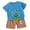 A21-Blue, variant on Toddler Boy Relaxed T-Shirt and Shorts Set, Pack of 2(Orange,18-24 Months)