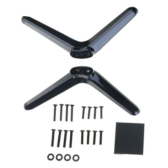 TV09 Base Stand Quick Install Customizable Height and Viewing for 32in 40in 43in 48in 49in 50in TVs Display