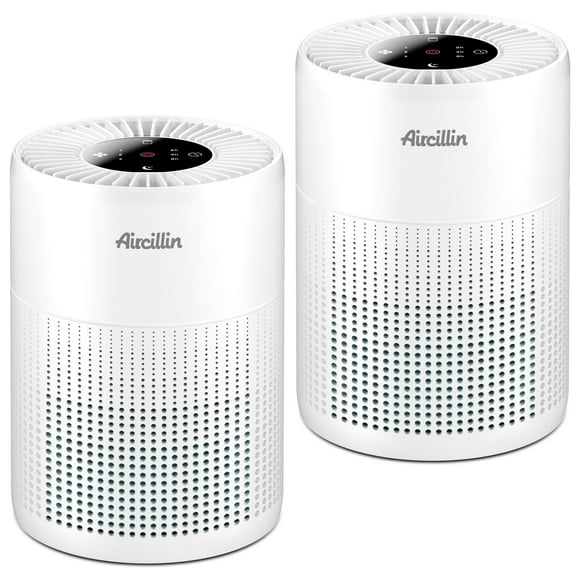 Purificadores de aire Aircillin AP070A H13 True HEPA, paquete de 2 unidades para dormitorio