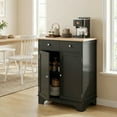thumbnail image 2 of HOMCOM Kitchen Storage Cabinet, Sideboard Floor Cupboard with 2 Drawers, 2 of 10