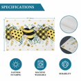 thumbnail image 6 of Summer Bee Love Placemats Set of 6, Daisy Floral Eucalyptus Leaves Rustic Placemats for Dining Table, Place Mats for Kitchen Tabletop, Waterproof Wipeable Dining Table Mats Set, 6 of 9