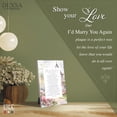 thumbnail image 4 of DEXSA I'd Marry You Again Wood Plaque with Easel and Hook Wall Tabletop Art - 6 inches x 9 inches, 4 of 6