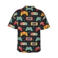 thumbnail image 3 of Daiia Retro Video Game Hawaiian Shirt for Men Gentle Cotton Regular Short Sleeve Casual-Medium, 3 of 9