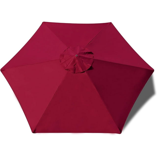 EliteShade Burgundy Replacement Canopy for Round 7.5FT Patio Umbrellas with 6 Ribs (Canopy Only