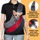 thumbnail image 3 of Eslinga para perros, bolsa de transporte para perros y gatos, bolsa de transporte ajustable para el hombro, bolsa de transporte de malla transpirable, adecuada para cachorros de menos de 5 kg, 37 x 2 JAMW Sencillez, 3 of 5