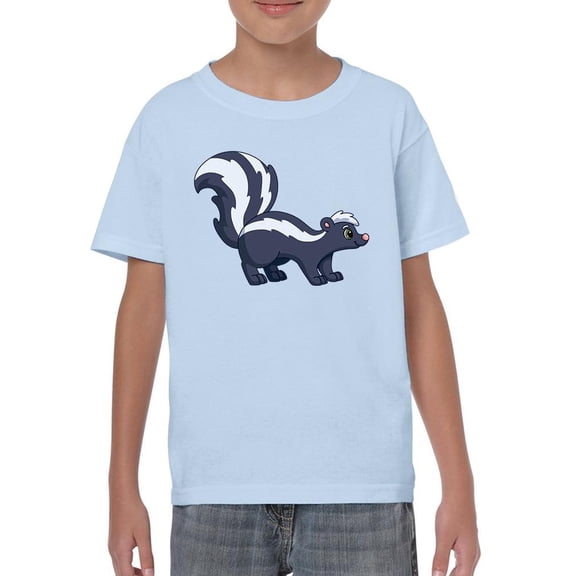 Cute Skunk Looking T-Shirt Juniors -Image by Shutterstock,  Large