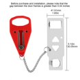 thumbnail image 2 of Newly Two-hole Portable Door Buckle Lock Top Door Stopper Anti-theft Lock Devices, 2 of 7