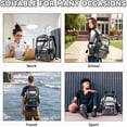 thumbnail image 3 of Ludolm Clear Backpack Heavy Duty, See Through Backpack Stadium Approved, Quick Security Check See Through Backpacks Transparent Bookbag, 3 of 6