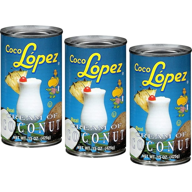 Cream of Coconut by Coco Lopez 15 oz (Pack of 3) - Walmart.com