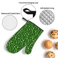 thumbnail image 3 of Honeii Happy St. Patrick's day Pattern Oven Mitts and Pot Holders, Silicone Oven Gloves,500 F Heat Resistant Oven Mitts Sets, 4PCS, 3 of 6