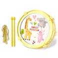 thumbnail image 1 of Yellow Yellow Kids Drum Set With Adjustable Strap Educational Percussion Musical Toy Toddler Rhythm Development Instrument Abs Plastic 8X7X3In, 1 of 7