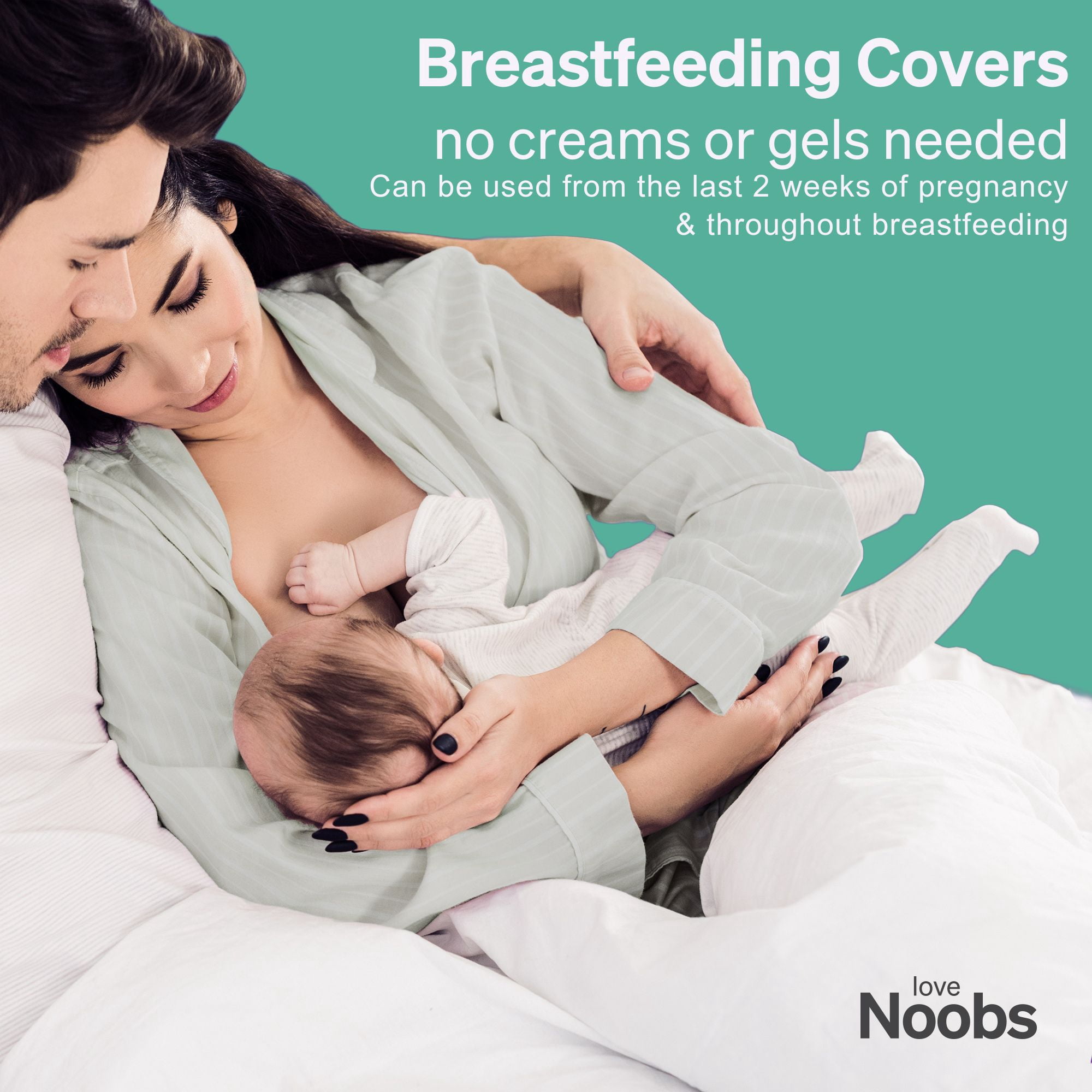 LoveNoobs Women's 999 Grade Silver Tri Laminate Nipple Covers, 2 Pieces
