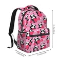 thumbnail image 2 of Fotbe Panda Heart Valentine Pattern Casual Backpack for School, Travel, and Outdoor Activities - Durable, Lightweight, and Comfortable, 2 of 5