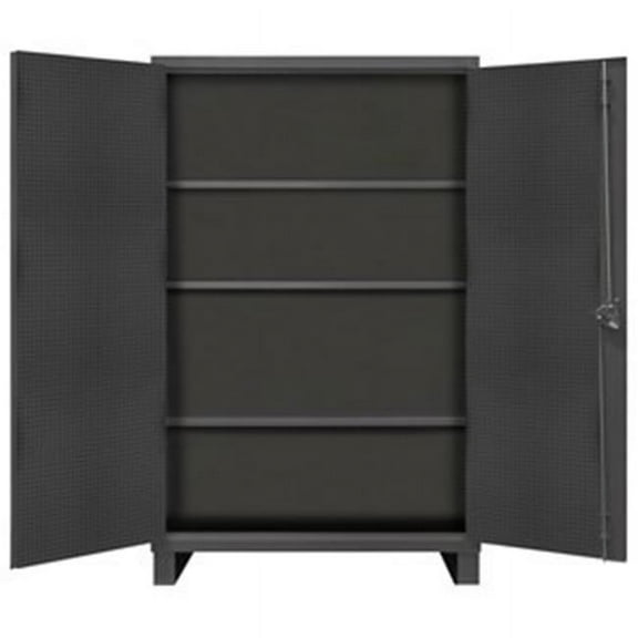 Durham HDCP306078-3S95 78 in. 12 Gauge Cabinets with Drawers, Gray - 4950 lbs