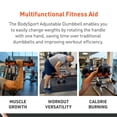 thumbnail image 4 of Par de mancuernas ajustables para BodySport de 1,4 a 18,1 kg con 12 pesas, 4 of 8