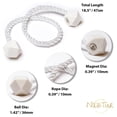 thumbnail image 6 of Minzimin Magnetic Curtain Tiebacks, Curtain Ties, No-Drill Holdbacks, 6 of 8