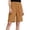 Khaki, variant on Omexry Maternity Shorts Plus Size Women's Casual Shorts Drawstring Waist Rolled Cuff Hem with Side Pockets Summer Beachwear Black S