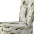 thumbnail image 4 of Designart "City Geometry" Grey Abstract Upholstered Accent Chair - Modern Arm Chair For Living Room, 4 of 7