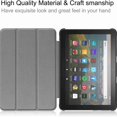 thumbnail image 7 of Dteck Case For All-New Kindle Fire HD 8 Tablet and Fire HD 8 Plus Tablet (10th Generation,2020 Release), Slim Lightweight Folding Stand Smart Cover with Auto Sleep/Wake, darkblue, 7 of 7