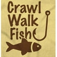 thumbnail image 2 of Crawl Walk Fish Hook Outdoor Lover Toddler Boy Girl T Shirt Infant Toddler Brisco Brands 12M, 2 of 6