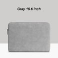 thumbnail image 4 of Laptop Sleeve Leather Waterproof Notebook Bag Zipper Shock-Proof Computer Case, , 13 Inches-Pu-14, 4 of 8