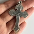 thumbnail image 3 of S925 Sterling Silver Large Pardon 2.2" Pius X Indulgenced Pardon Crucifix Cross, 3 of 7