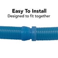 thumbnail image 2 of Puri Tech Pool Cleaner Vac Hose Kreepy Krauly Barracuda 1.5 in x 48ft Blue 3 Pack, 2 of 5