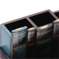 thumbnail image 3 of Retro style wooden pen holder, unique design, premium wood, sturdy, durable, wide application, 3 of 4