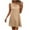 Khaki, variant on Yanhaigong Plus Size Dresses for Women Casual,YANHAIGONG Mini Dresses for Women Summer Sleeveless Mini Dress,Women's Summer Casual Diagona Neck Swing T-Shirt Dresses Beach Cover Up