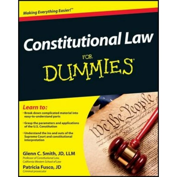 Pre-Owned Constitutional Law for Dummies (Paperback) 1118023781 9781118023785