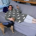 thumbnail image 3 of Dachshund Wearable Oversized Blanket,Wearable Blanket Hoodie for Adults,Cozy Hooded Blankets with Super Pockets,Super Warm Fuzzy Pullover for Women & Men, 3 of 6