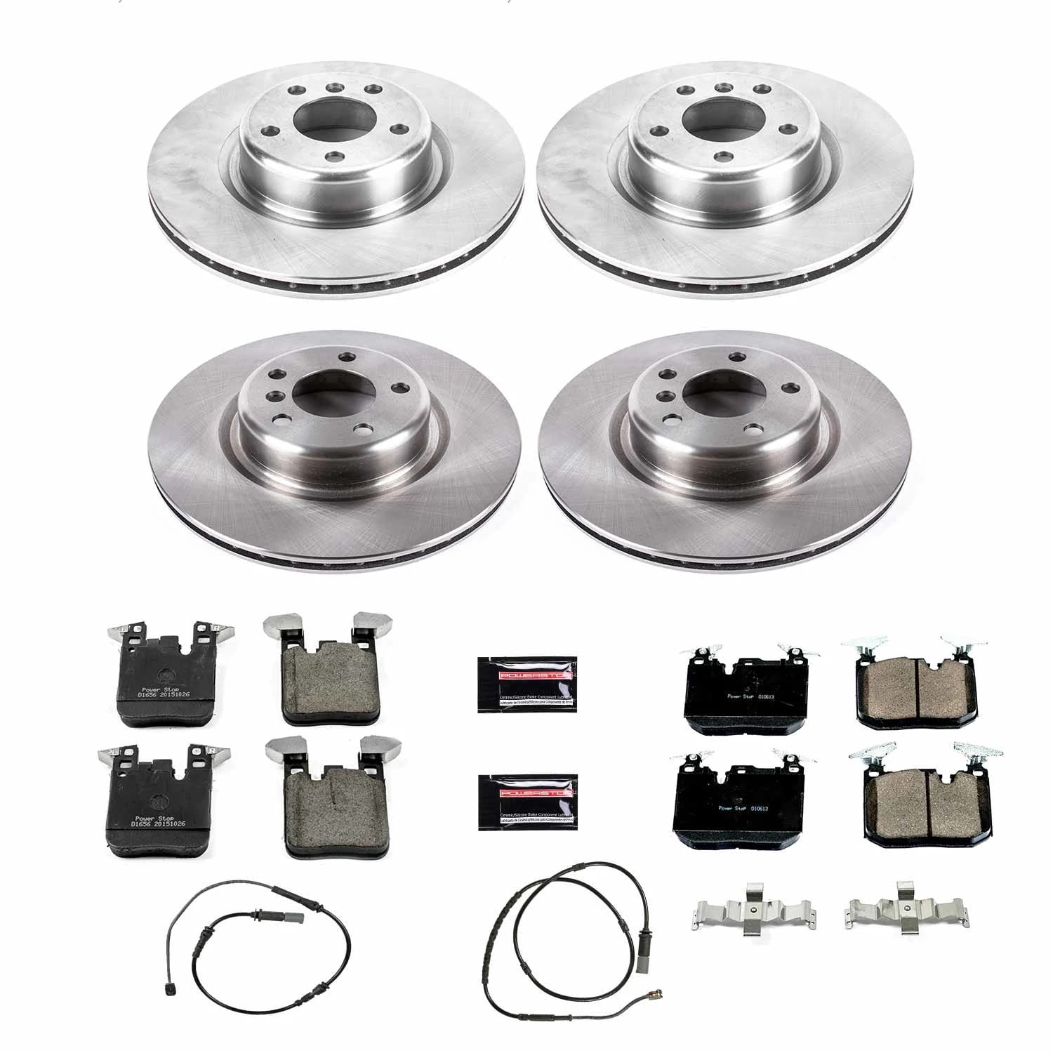 PowerStop Front and Rear Stock Replacement Brake Pad and Rotor Kit Fits: BMW Select Models KOE6655