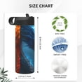 thumbnail image 4 of Pofeuu Red And Blue Fire Dragon E Print 18oz Sports Insulated Kettle, Sports Bottle Water Bottles For Men Women For Gym Hiking Camping Running Mountain Bike Outdoor Sports, 4 of 8