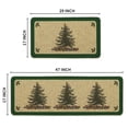 thumbnail image 2 of Sm:)e Pine Tree Christmas Kitchen Rugs and Mats, 17x29Inch and 17x47 Inch, Non Slip Linen Mat Inside Washable for Porch Patio Hallway, 2 of 7