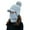 Grey, variant on LowProfile Beanie Hat Winter Womens Earmuffs Add Flocking Thermal Cycling Warm Knitting Scarf Cap Hats