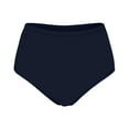 thumbnail image 4 of Siilsaa Womens Swim Shorts Women Vintage Bikini Bottom Swimwear Briefs Beachwear Bikini Bottom Side Tie Thong Bathing Swimbottom Navy,2XL, 4 of 5