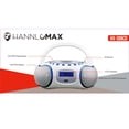 thumbnail image 3 of Boombox portátil para CD/MP3 HANNLOMAX HX-309CD con Bluetooth, color blanco, 3 of 5