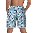 thumbnail image 4 of Uemuo Winter Knit Hat and Socks Pattern Mens Swim Trunks Quick Dry Board Shorts with Mesh Lining, Stretch Beach Shorts Quick Dry No-Chafing Board Shorts-Small, 4 of 9