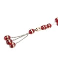 thumbnail image 1 of Beads Rosary 33 Grains Exquisite Unique Pattern Religious Article Worship Prayer SuppliesRed, 1 of 3