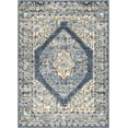 thumbnail image 2 of Well Woven Messina Vintage Medallion Blue Distressed 7'10" x 9'10 Area Rug, 2 of 8