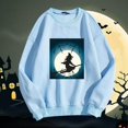 thumbnail image 1 of MKLEKYY Womens Sweaters Fall Ladies Fashion Witch Letter Printing Long Sleeve Sweater, 1 of 1