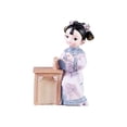 thumbnail image 1 of Estatuilla de muñeca antigua tradicional para niña, estatua artesanal, escultura coleccionable para oficina, dormitorio, decoración de mesa, regalo de Leer el libro perfecl Muñeca de niña antigua china, 1 of 5