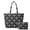 Bat Pattern Design, variant on Pink Bat & Spider Web Quilted Shoulder Bags, Polyester Purses and Handbags Set Casual Portable Women's Quilted Bag for Leisure Time