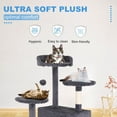 thumbnail image 6 of VibrantEcho Cat Tree 54in Cat Tower Multi-Level Durable Cat Scratching Post & Cozy Fun Cat Jumping Platform Space Saving Cat Condo Pet Play House for Indoor Cats,Ashy, 6 of 14